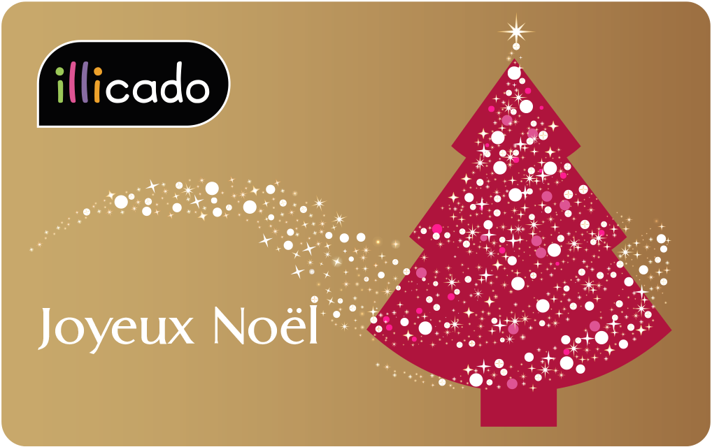 Carte Cadeau Noel Rouge Argent 1